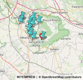 Mappa Via Solferino, 00040 Nemi RM, Italia (6.95667)