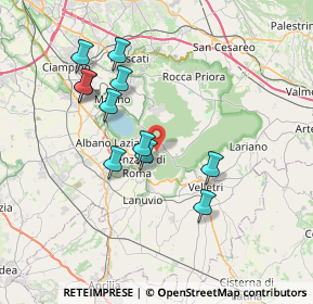 Mappa Via Solferino, 00040 Nemi RM, Italia (7.25636)