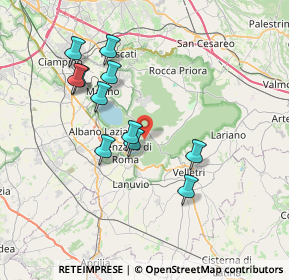 Mappa 00040 Nemi RM, Italia (7.29636)