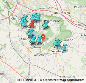 Mappa 00040 Nemi RM, Italia (6.56118)