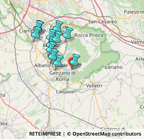 Mappa 00040 Nemi RM, Italia (7.01083)