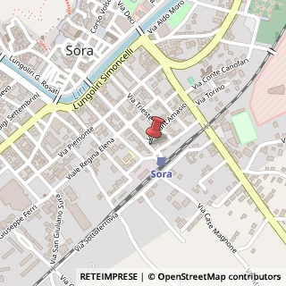 Mappa Viale XX Settembre, 52, 03039 Sora, Frosinone (Lazio)
