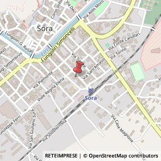 Mappa Viale XX Settembre, 61, 03039 Sora, Frosinone (Lazio)
