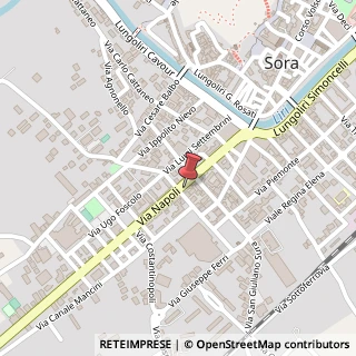 Mappa Via Napoli, 72, 03039 Sora, Frosinone (Lazio)
