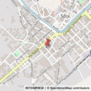 Mappa Via Giovanni Giuriati, 5/a, 03039 Sora, Frosinone (Lazio)