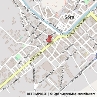 Mappa Via Napoli, 31, 03039 Sora, Frosinone (Lazio)