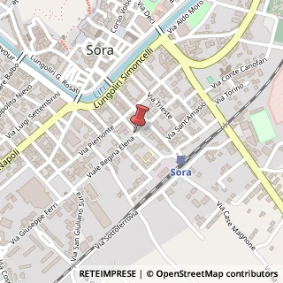 Mappa Via regina elena 2, 03039 Sora, Frosinone (Lazio)