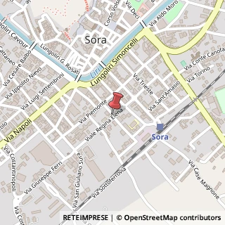 Mappa Via Regina Elena, 8, 03039 Sora, Frosinone (Lazio)