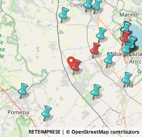 Mappa Via delle Strelitzie, 00134 Santa Palomba RM, Italia (5.8925)