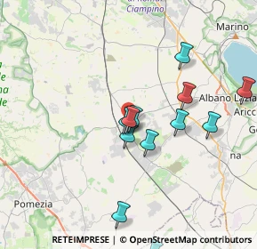 Mappa 00134 Santa Palomba RM, Italia (4.16385)