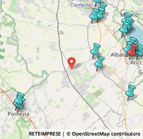 Mappa Via delle Strelitzie, 00134 Santa Palomba RM, Italia (6.6985)