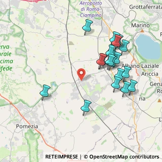 Mappa Via delle Strelitzie, 00134 Santa Palomba RM, Italia (4.2725)