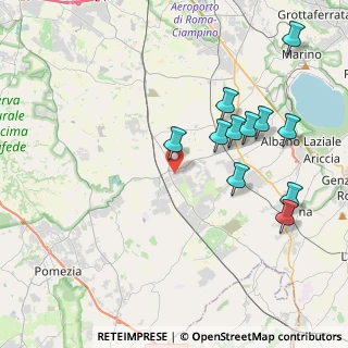 Mappa Via delle Strelitzie, 00134 Santa Palomba RM, Italia (4.44455)