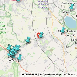 Mappa Via delle Strelitzie, 00134 Santa Palomba RM, Italia (6.9035)