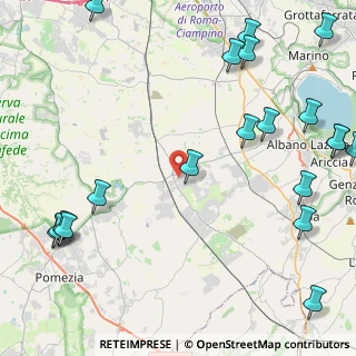 Mappa Via delle Strelitzie, 00134 Santa Palomba RM, Italia (6.784)