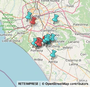 Mappa 00134 Santa Palomba RM, Italia (8.04786)