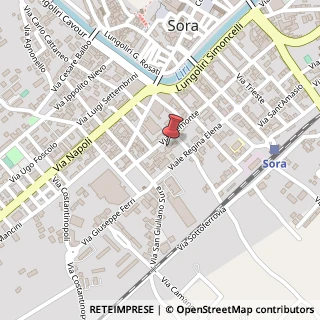 Mappa Via Piemonte, 20, 03039 Sora, Frosinone (Lazio)