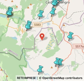 Mappa 86080 Montenero Val Cocchiara IS, Italia (6.49353)