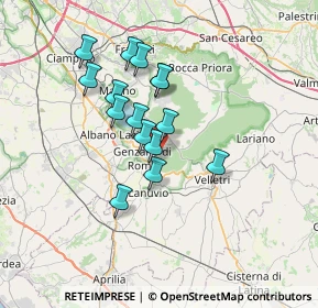Mappa 00074 Nemi RM, Italia (5.93867)