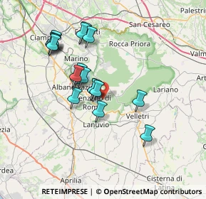 Mappa 00074 Nemi RM, Italia (7.01105)
