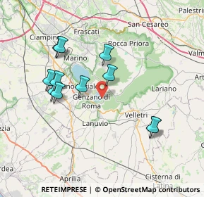 Mappa 00074 Nemi RM, Italia (7.61182)