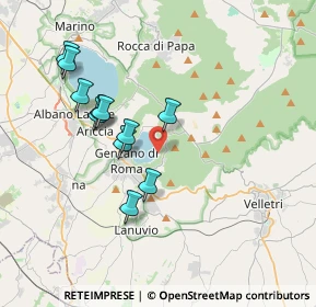 Mappa 00074 Nemi RM, Italia (3.60909)