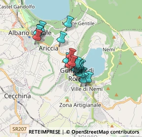 Mappa Via Tenente Nino Iacobini, 00045 Genzano di Roma RM, Italia (1.0935)