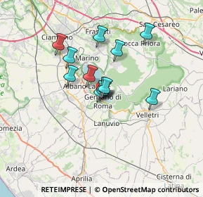 Mappa Via Tenente Nino Iacobini, 00045 Genzano di Roma RM, Italia (5.14417)