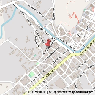 Mappa Via Cesare Balbo, 16, 03039 Sora, Frosinone (Lazio)