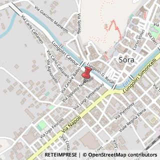 Mappa Via Ippolito Nievo, 1, 03039 Sora, Frosinone (Lazio)