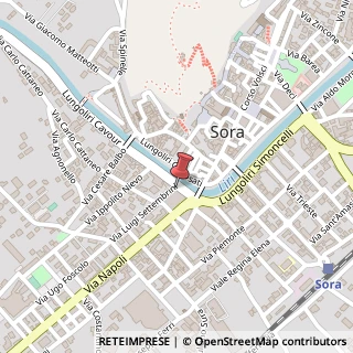 Mappa Via Lungoliri Cavour, 15, 03039 Sora, Frosinone (Lazio)