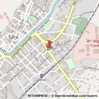 Mappa Via roma 16, 03039 Sora, Frosinone (Lazio)