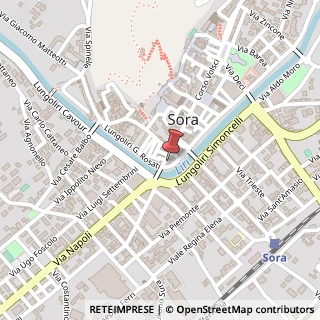 Mappa Corso Volsci, 137, 03039 Sora, Frosinone (Lazio)
