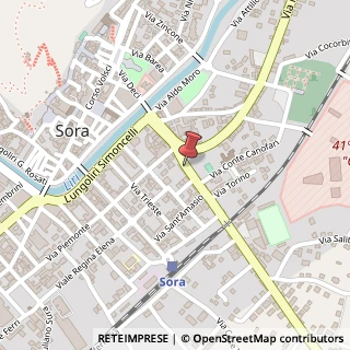Mappa Via Roma, 24, 03039 Sora FR, Italia, 03039 Sora, Frosinone (Lazio)
