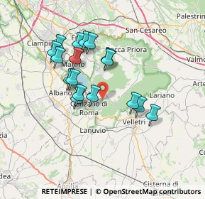Mappa Piazza Roma, 00074 Nemi RM, Italia (6.59235)