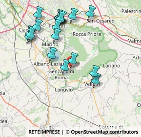 Mappa Piazza Roma, 00074 Nemi RM, Italia (9.018)