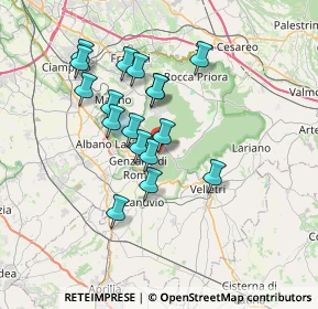 Mappa Piazza Roma, 00074 Nemi RM, Italia (6.39294)