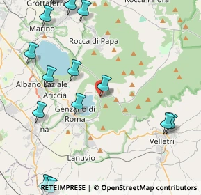 Mappa Piazza Roma, 00074 Nemi RM, Italia (6.096)