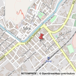 Mappa Via Trieste, 1, 03039 Sora, Frosinone (Lazio)