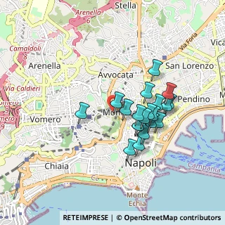 Mappa Via Pedamentina S. Martino, 80134 Napoli NA, Italia (0.7915)