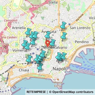 Mappa Via Pedamentina S. Martino, 80134 Napoli NA, Italia (0.8975)