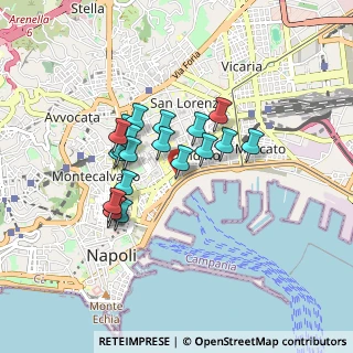 Mappa Vico I Piazza Larga Orefici, 80133 Napoli NA, Italia (0.7325)
