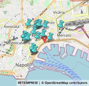 Mappa Via conceria al mercato, 80133 Napoli NA, Italia (0.7545)