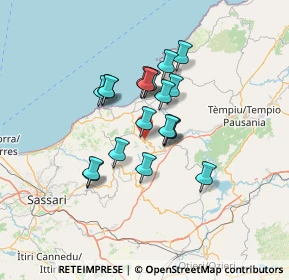 Mappa Via Giuseppe Mazzini, 07030 Bulzi SS, Italia (10.70368)