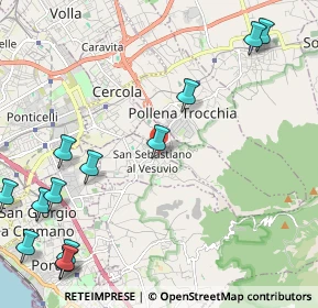 Mappa Via Conte Piromallo, 80040 San Sebastiano Al Vesuvio NA, Italia (3.22385)