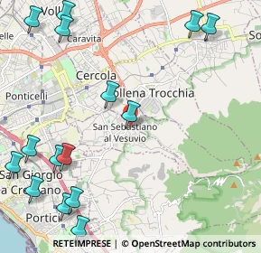 Mappa Via Conte Piromallo, 80040 San Sebastiano Al Vesuvio NA, Italia (3.24133)