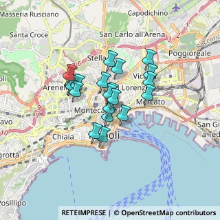 Mappa Via dei Carrozzieri a Monteoliveto, 80134 Napoli NA, Italia (1.287)