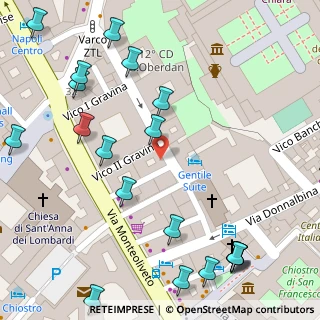 Mappa Via dei Carrozzieri a Monteoliveto, 80134 Napoli NA, Italia (0.103)