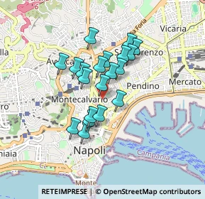 Mappa Via dei Carrozzieri a Monteoliveto, 80134 Napoli NA, Italia (0.685)