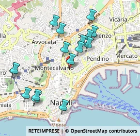 Mappa Via dei Carrozzieri a Monteoliveto, 80134 Napoli NA, Italia (1.0825)